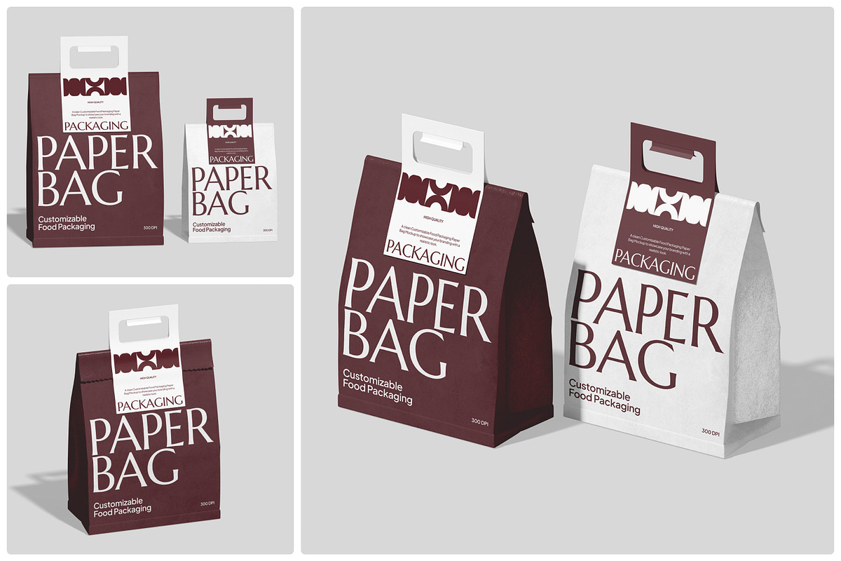 Read more about the article Premium Food Packaging Paper Bag Mockup